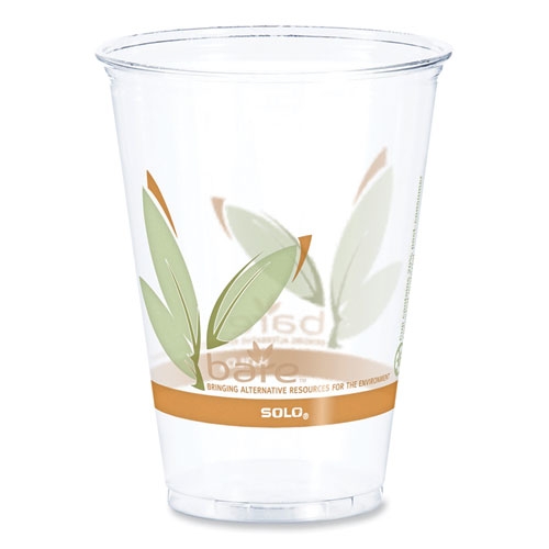 Dart Bare Clear ProPlanet Seal Leaf Design Eco-Forward RPET Cold Cup, 10 Ounce Capacity -- 1000 per case