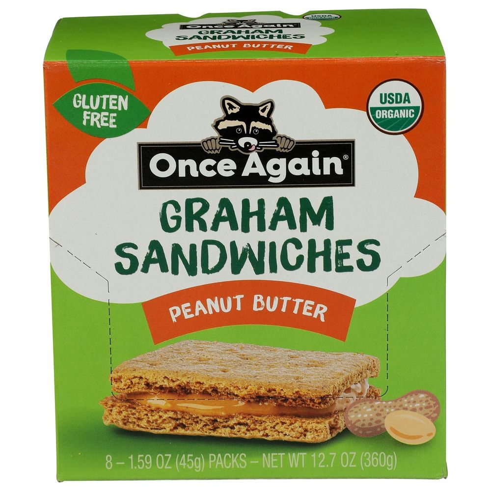 Once Again Organic Peanut Butter Graham Cracker Sandwich, 12.72 Ounce