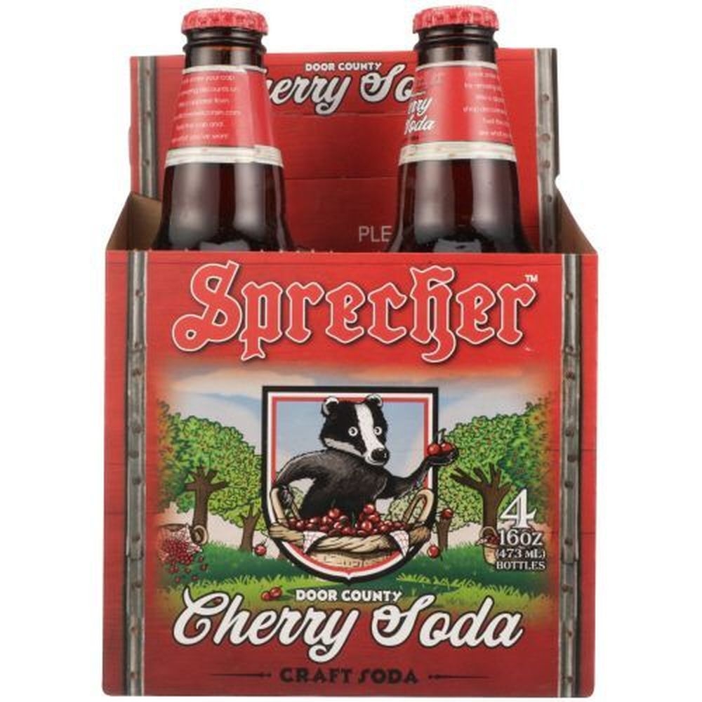Sprecher Cherry Soda, 64 Fluid Ounce -- 6 per case