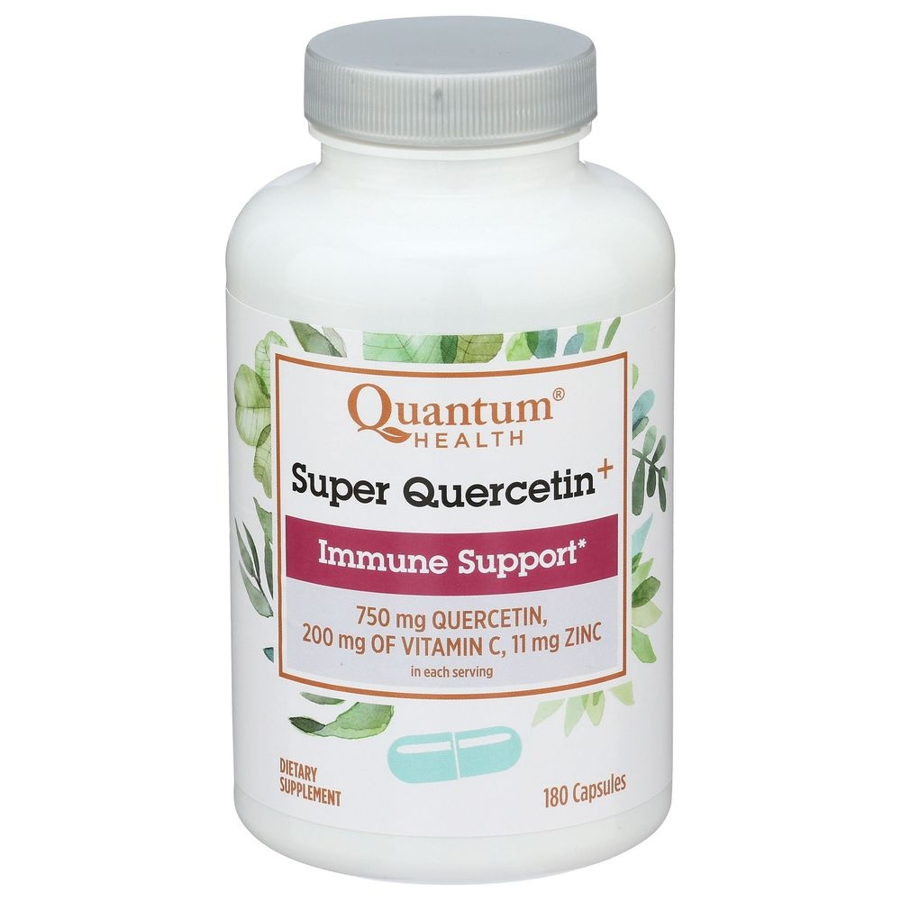 Quantum Health Super Quercetin 750 Mg Immune Support Capsules, 180 count