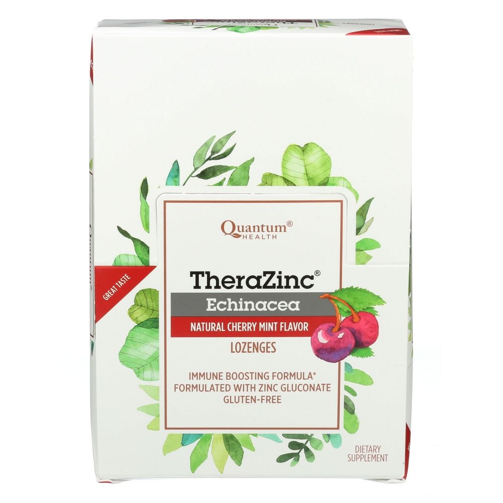 Quantum Therazinc Echinacea Immune Boosting Formula Dietary Supplement Lozenge, 14 count -- 12 per case