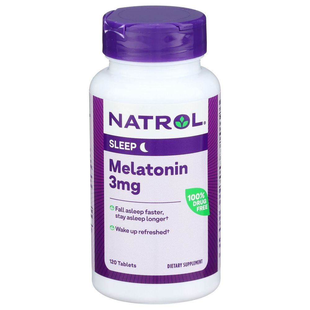 Natrol 3mg Melatonin Sleep Support Tablets, 120 count