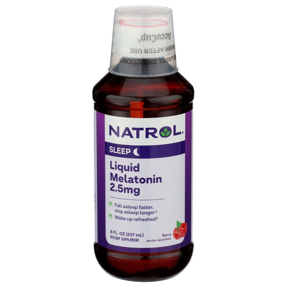 Natrol Melatonin 2.5mg Sleep Support Liquid, 8 Fluid Ounce