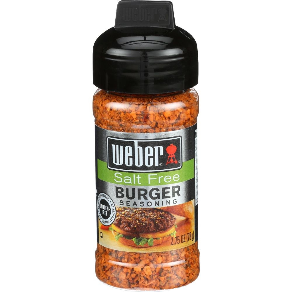 Weber Salt Free Burger Seasoning, 2.5 Ounce -- 6 per case