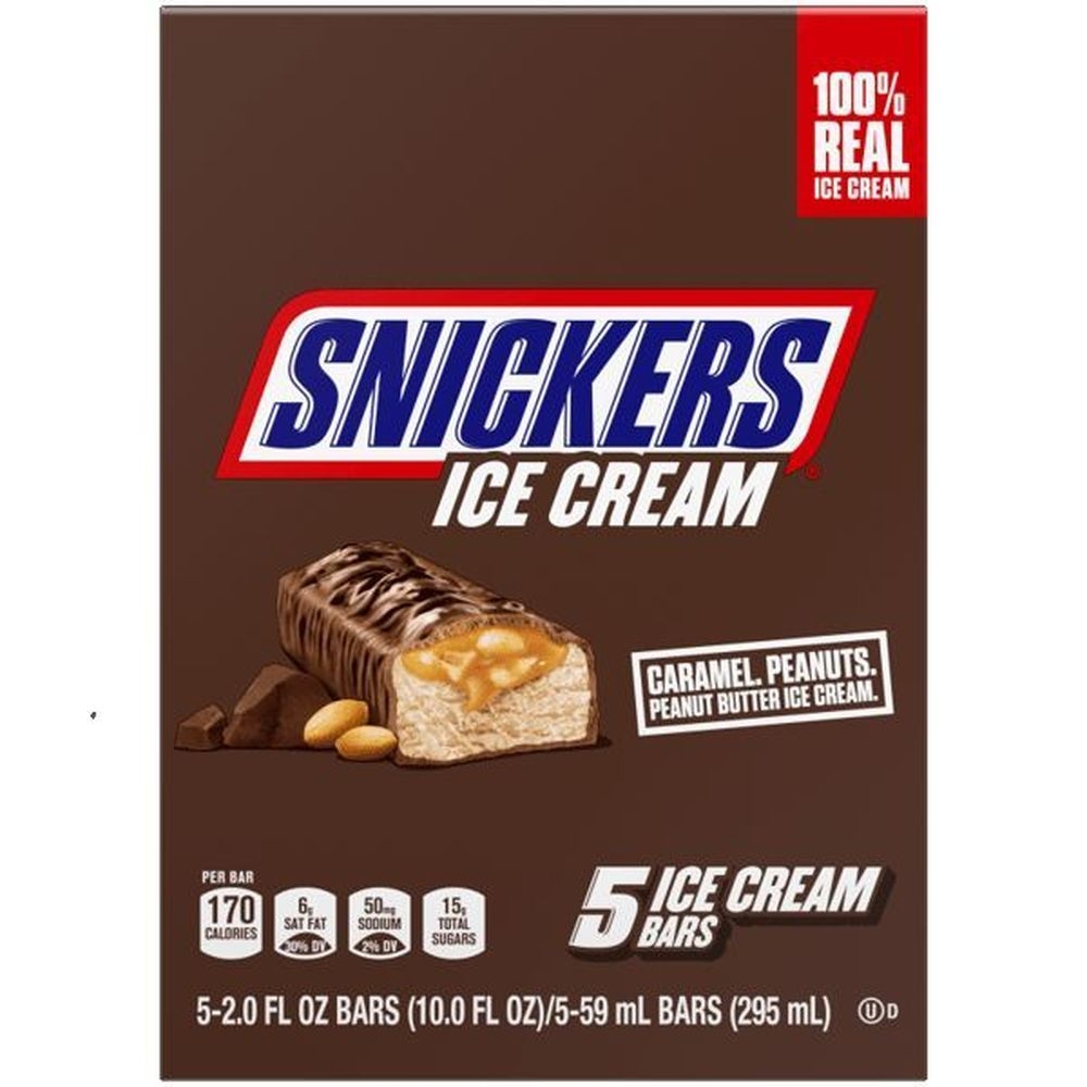 Snickers Ice Cream Bar, 10 Ounce -- 12 per case