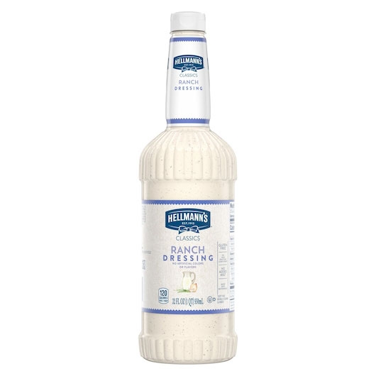 Hellmann's Classics Ranch Salad Dressing Salad Bar Bottle, 32 Fluid Ounce -- 6 Per Case