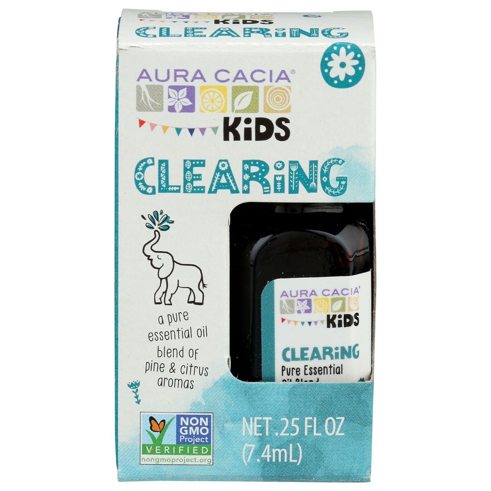 Aura Cacia Kids Clearing Pure Essential Oil, 0.25 Fluid Ounce -- 3 per case