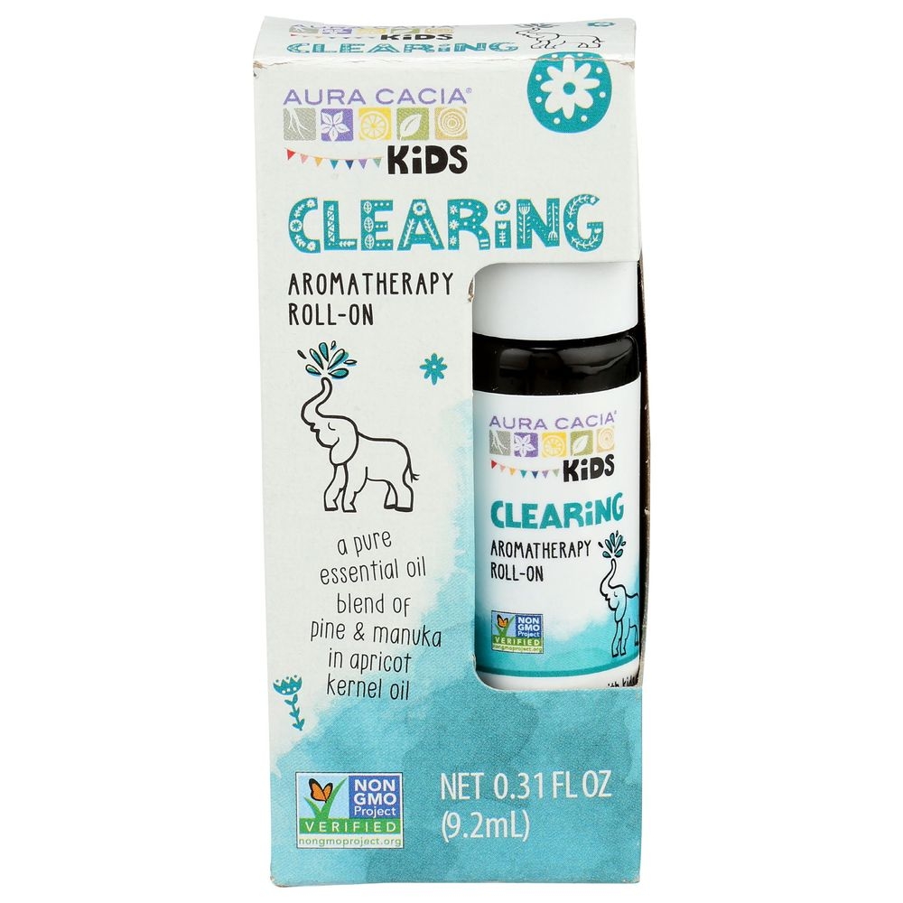 Aura Cacia Kids Clearing Aromatherapy Roll-On, 0.31 Fluid Ounce