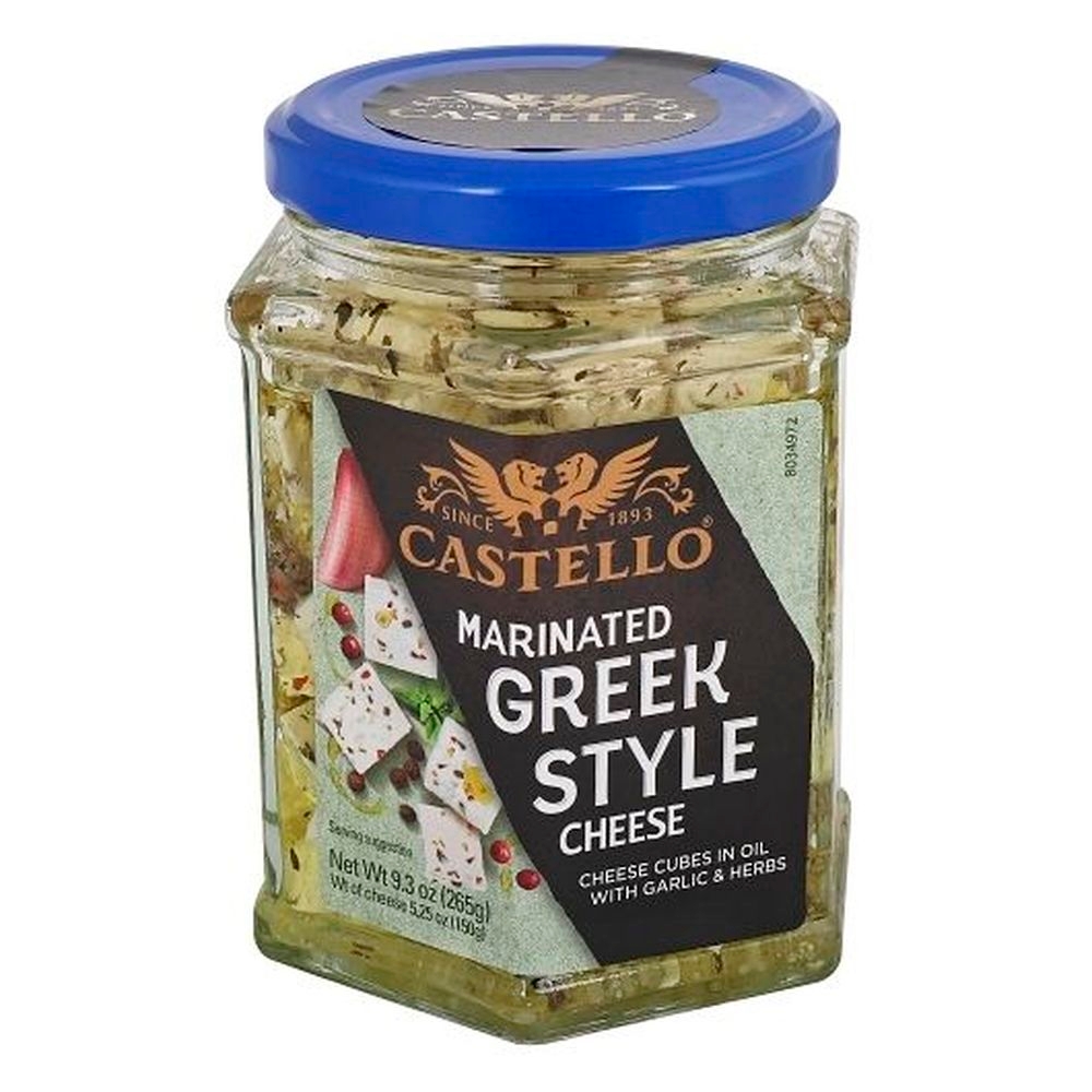 Castello Danish Marinated Greek Style Cheese Cubes, 6 count