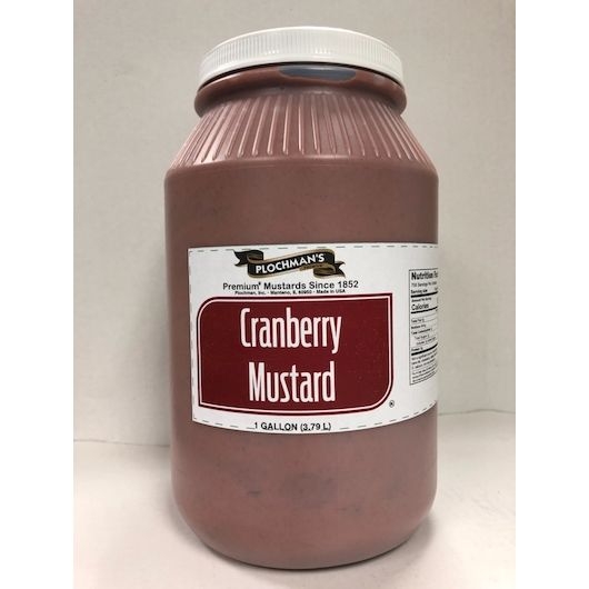 Plochmans Cranberry Mustard, 1 Gallon -- 2 per case.