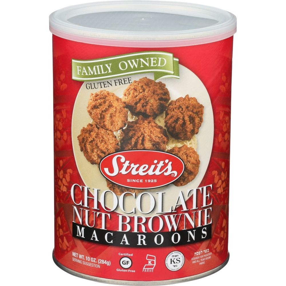 Streits Chocolate Brownie Macaroon, 10 Ounce -- 12 per case
