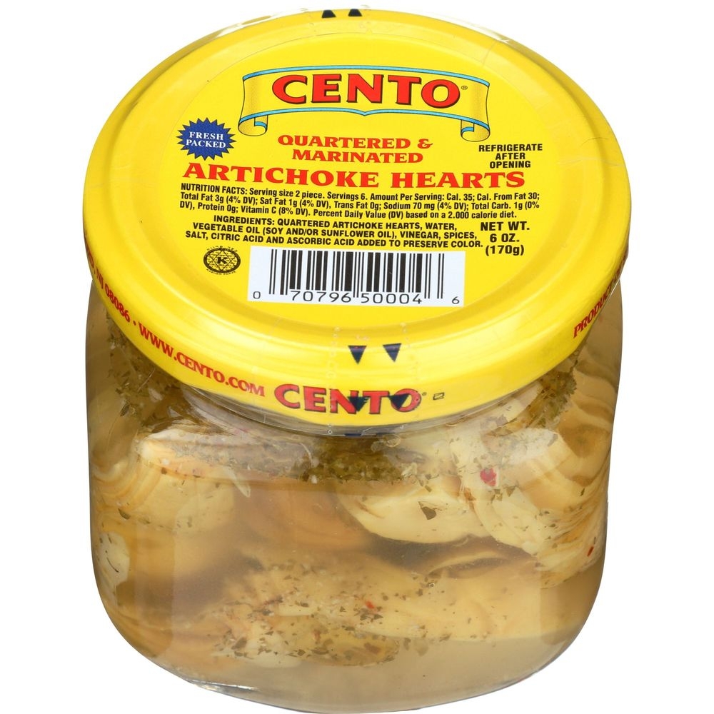 Cento Quartered and Marinated Artichoke Hearts, 6 Ounce -- 12 per case