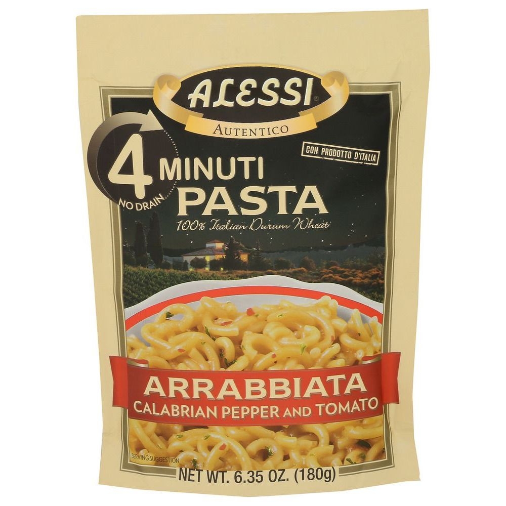 Alessi Quick 4 Minute Arrabbiata Pasta, 6.35 Ounce -- 6 per case