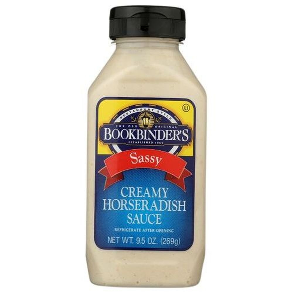 Bookbinders Sassy Creamy Horseradish Sauce, 9.5 Ounce -- 9 per case
