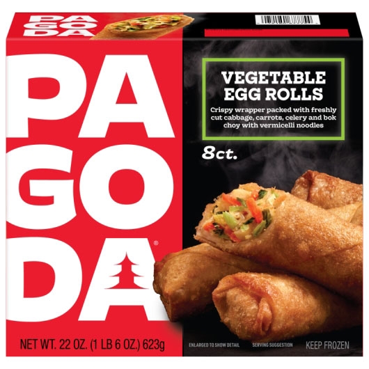 Pagoda Vegetable Egg Roll, 22 Ounce -- 8 per case