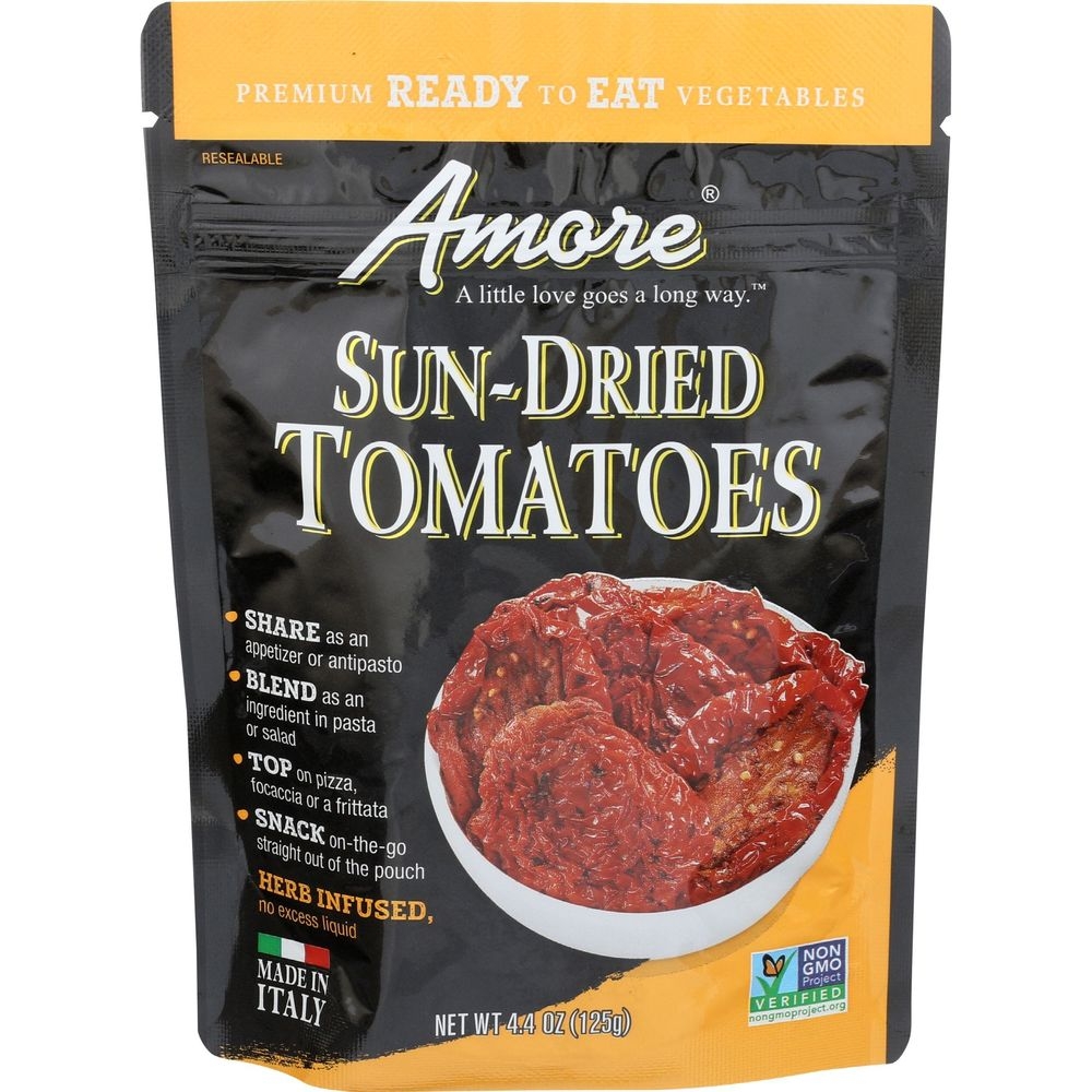 Amore Ready To Eat Herb Infused Sun Dried Tomatoes, 4.4 Ounce -- 10 per case