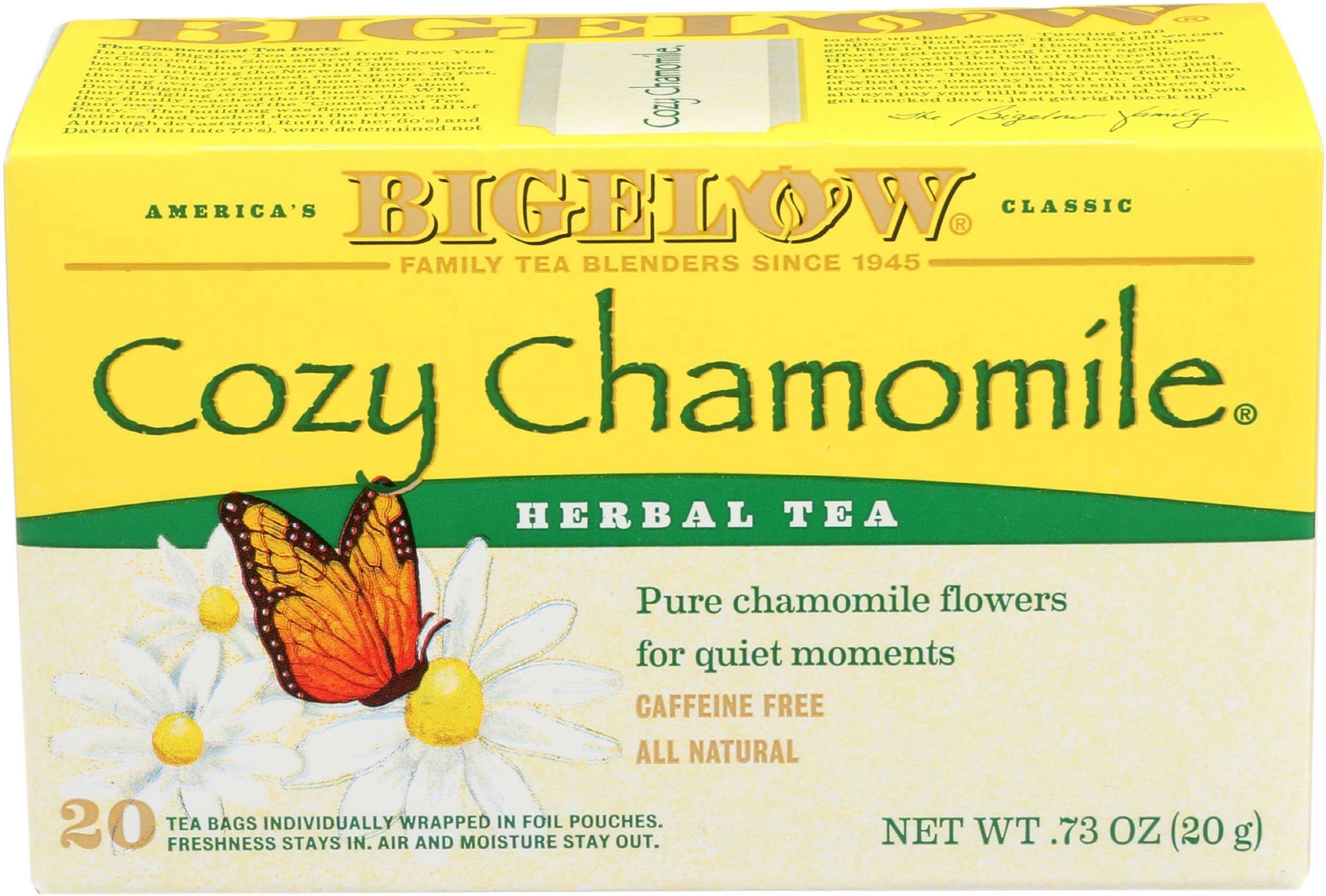 Bigelow Cozy Chamomile Herbal Tea, 0.73 Ounce -- 6 per case