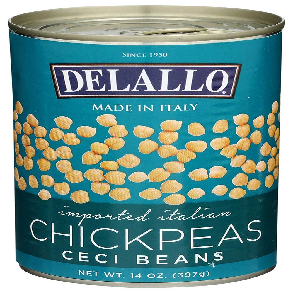 Delallo Bean Chick Peas, 14 Ounce -- 12 per case