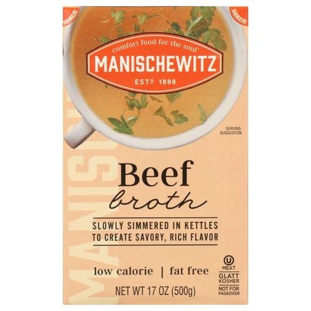 Manischewitz Beef Broth, 17 Fluid Ounce -- 12 per case