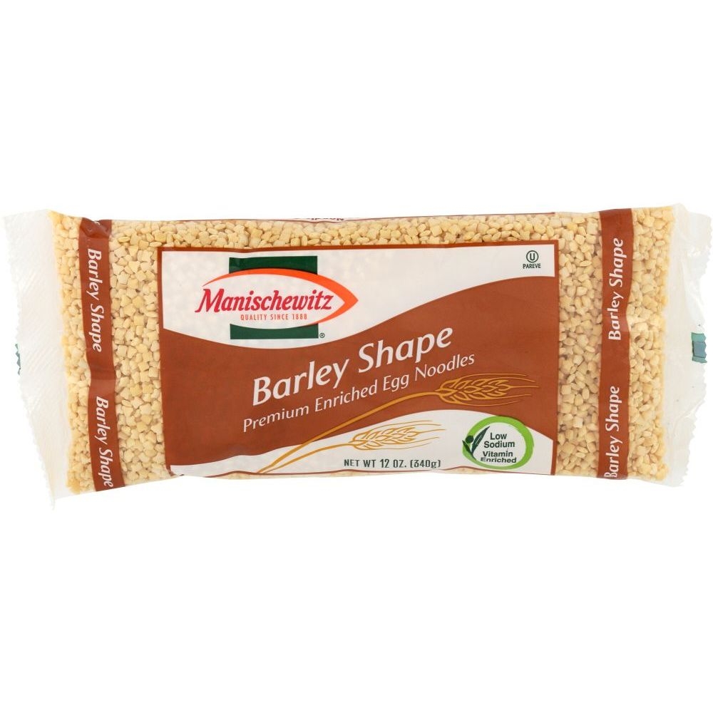 Manischewitz Barley Egg Noodle, 12 Ounce -- 12 per case