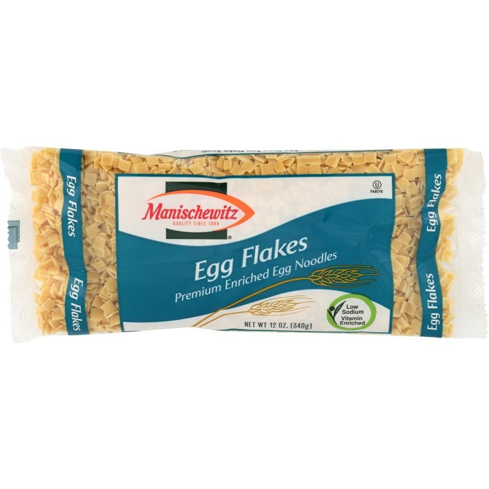 Manischewitz Egg Flakes Egg Noodle, 12 Ounce -- 12 per case