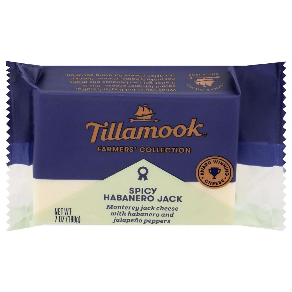 Tillamook Farmers Collection Spicy Habanero Jack Cheese, 7 Ounce -- 12 per case