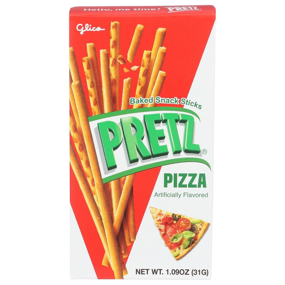 Glico Pretz Pizza Baked Snack Stick, 1.09 Ounce -- 10 per case