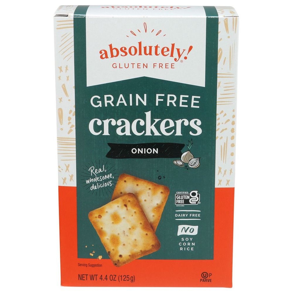 Absolutely Gluten Free Toasted Onion Cracker, 4.4 Ounce -- 12 per case