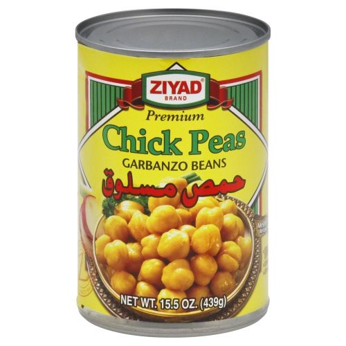 Ziyad Chick Peas Garbanzo Beans, 15.5 Ounce -- 6 per case