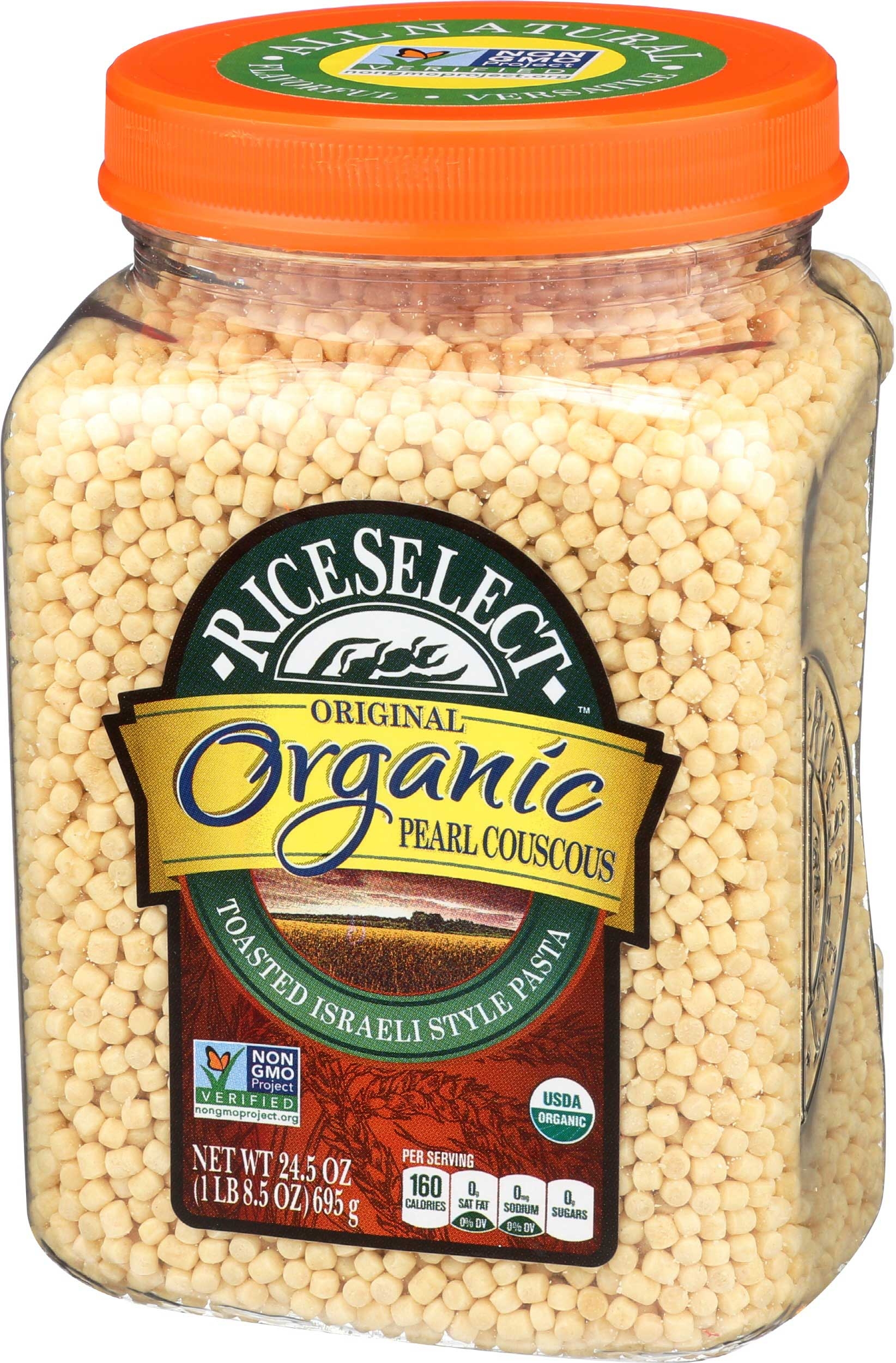 Riceselect Organic Plain Pearl Couscous, 24.5 Ounce -- 4 Per Case