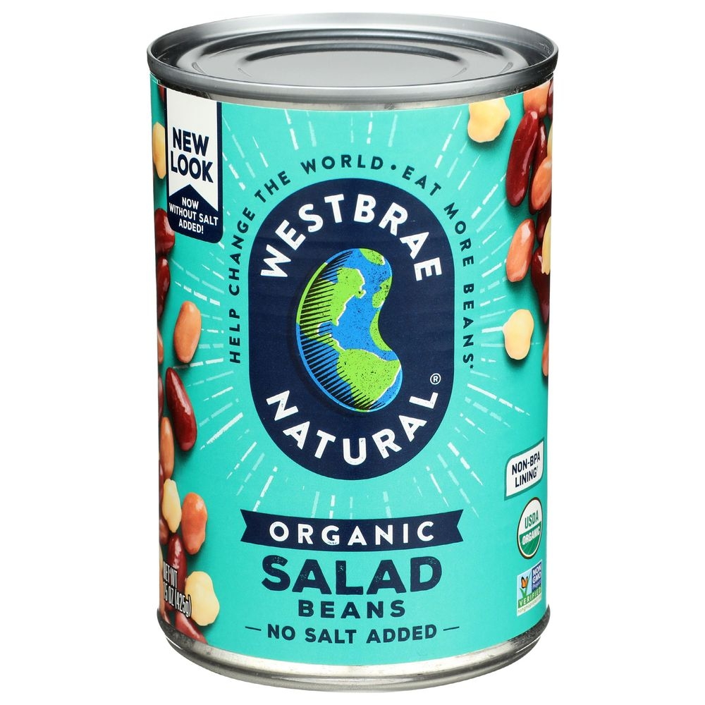 Westbrae Organic Salad Beans, 15 Ounce