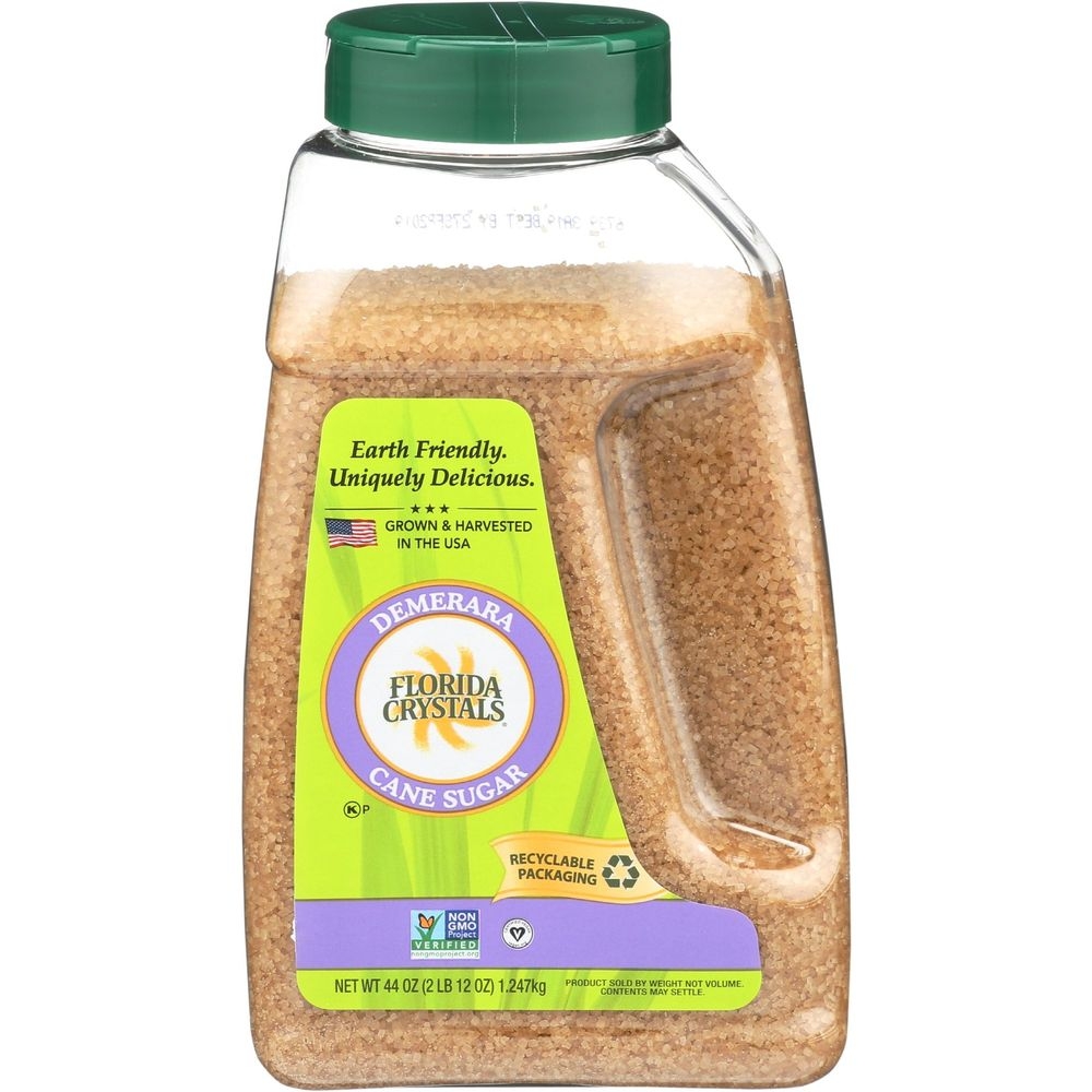 Florida Crystals Demerara Cane Sugar, 44 Ounce Jug -- 6 per case