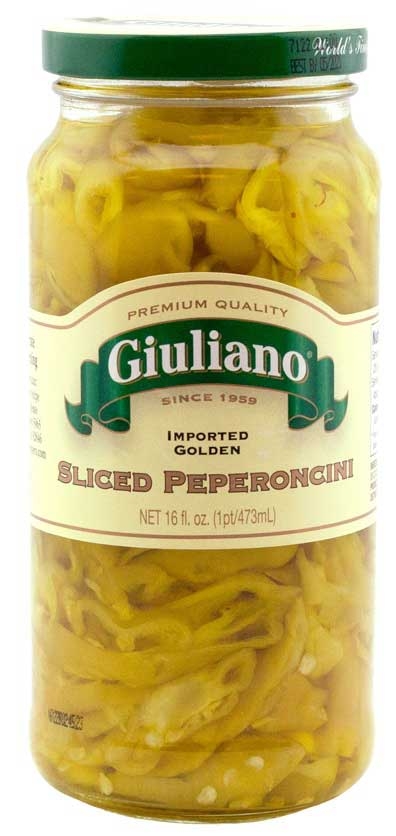 Giuliano Sliced Peperoncini, 16 Ounce -- 6 per case