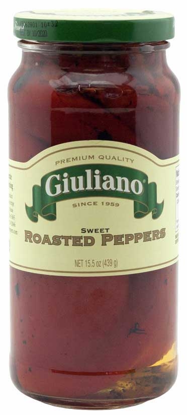 Giuliano Red Roasted Peppers, 15.5 Ounce -- 6 per case