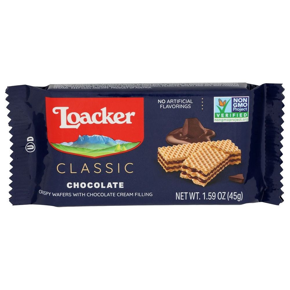 Loacker Classic Chocolate Wafers, 1.59 Ounce -- 12 per case