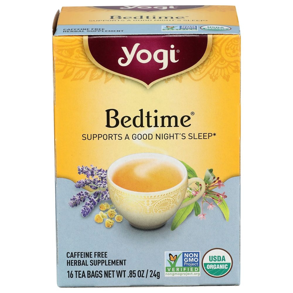 Yogi Organic Bedtime Caffeine Free Herbal Supplement Tea, 16 tea bags -- 6 per case
