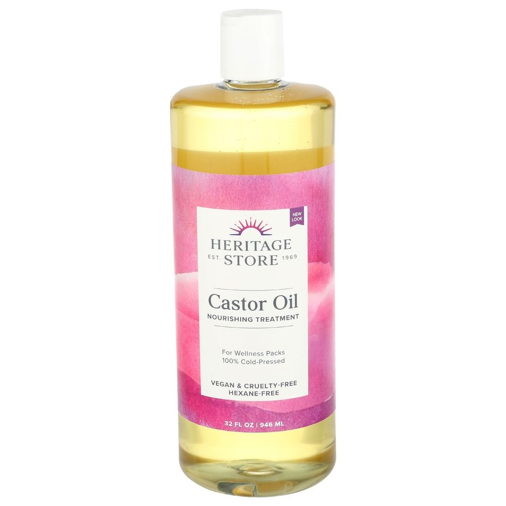 Heritage Store Castor Oil, 32 Ounce