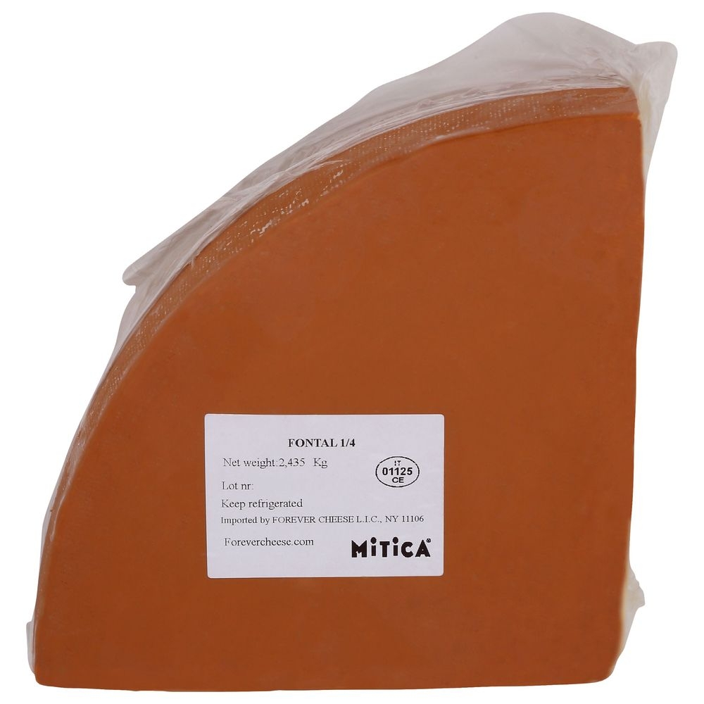 Mitica Raw Fontal Cheese Quarter, 24 Pound