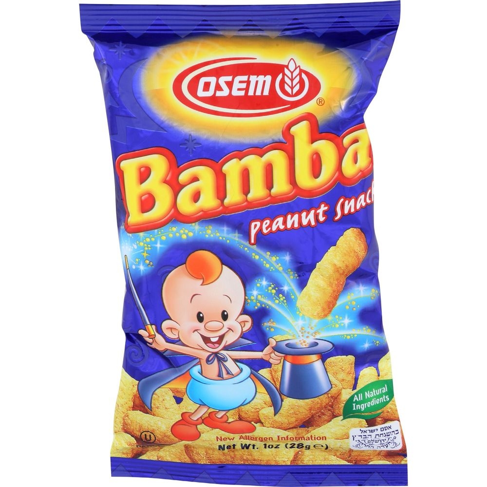 Osem Bamba Small Peanut Snack, 1 Ounce -- 24 per case