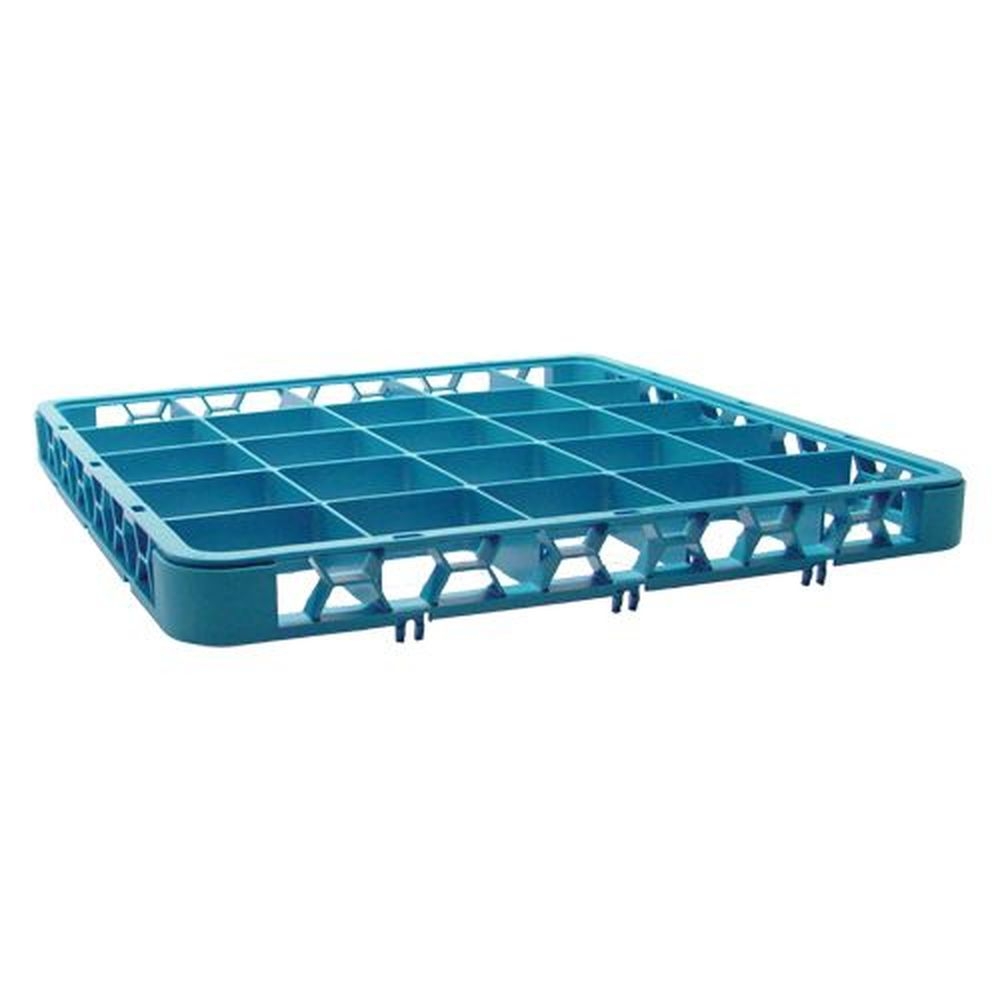 Carlisle RE2514 OptiClean Polypropylene Blue 25-Compartment Divided Glass Rack Extender Only, 1.78 inch Height