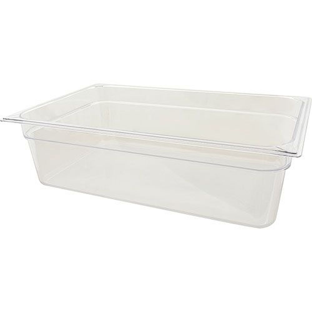 Carlisle 10202B07 StorPlus Polycarbonate Clear Full Size Food Pan, 6 inch Deep