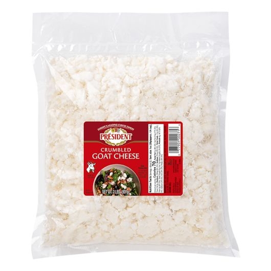 President Goat Cheese Crumbles, 2 Pound -- 2 per case