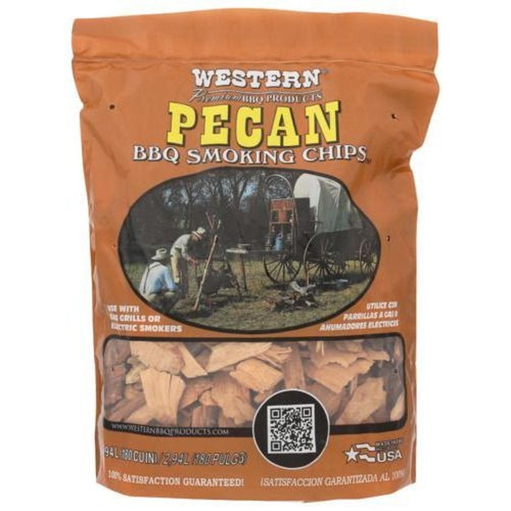 Western Pecan BBQ Smoking Chips, 2.25 Pound -- 6 per case