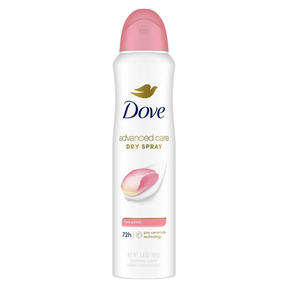 Dove Advanced Care Rose Petals Antiperspirant Deodorant Spray, 3.8 Ounce -- 12 per case
