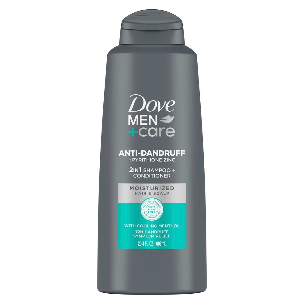Dove Men Plus Care Cooling Menthol Anti Dandruff 2 in 1 Shampoo and Conditioner, 20.4 Ounce -- 4 per case