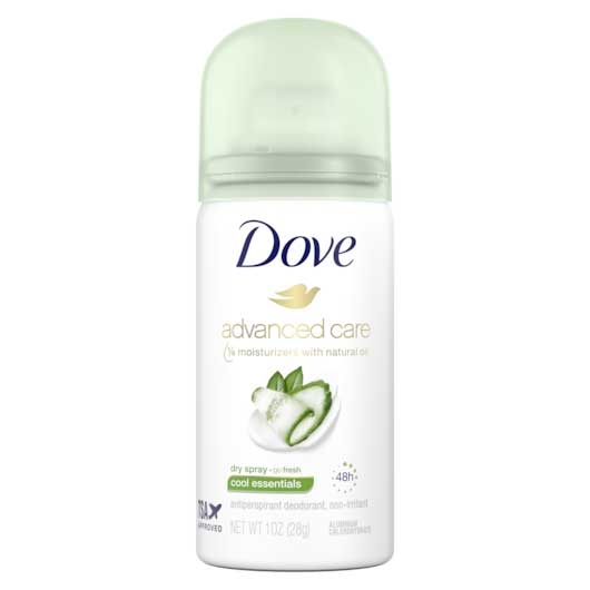 Dove Go Fresh Cool Essentials Anti-Perspirant Dry Spray, 1 Fluid Ounce Aerosol -- 24 per case