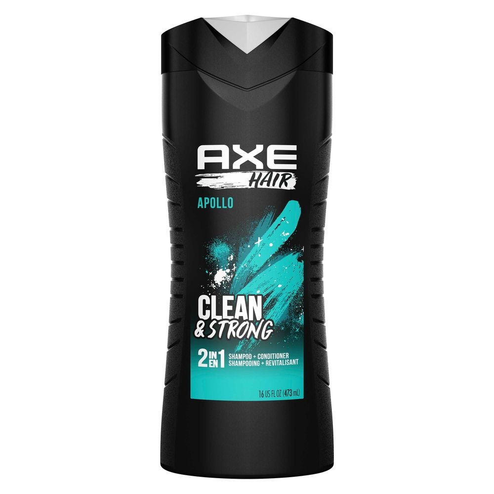 Axe Apollo Wash and Care 2-in-1 Shampoo and Conditioner, 16 Ounce -- 4 per case