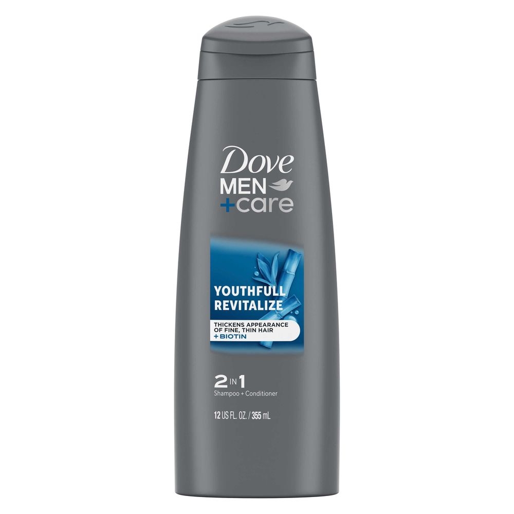 Dove Men Plus Care Youthful Revitalize 2 in 1 Shampoo and Conditioner, 12 Fluid Ounce -- 6 per case