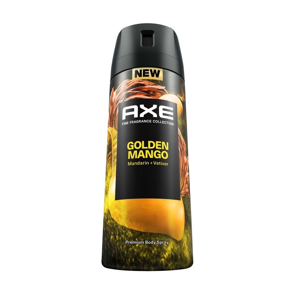 Axe Fine Fragrance Collection Golden Mango Premium Deodorant Body Spray for Men, 4 Ounce -- 12 per case
