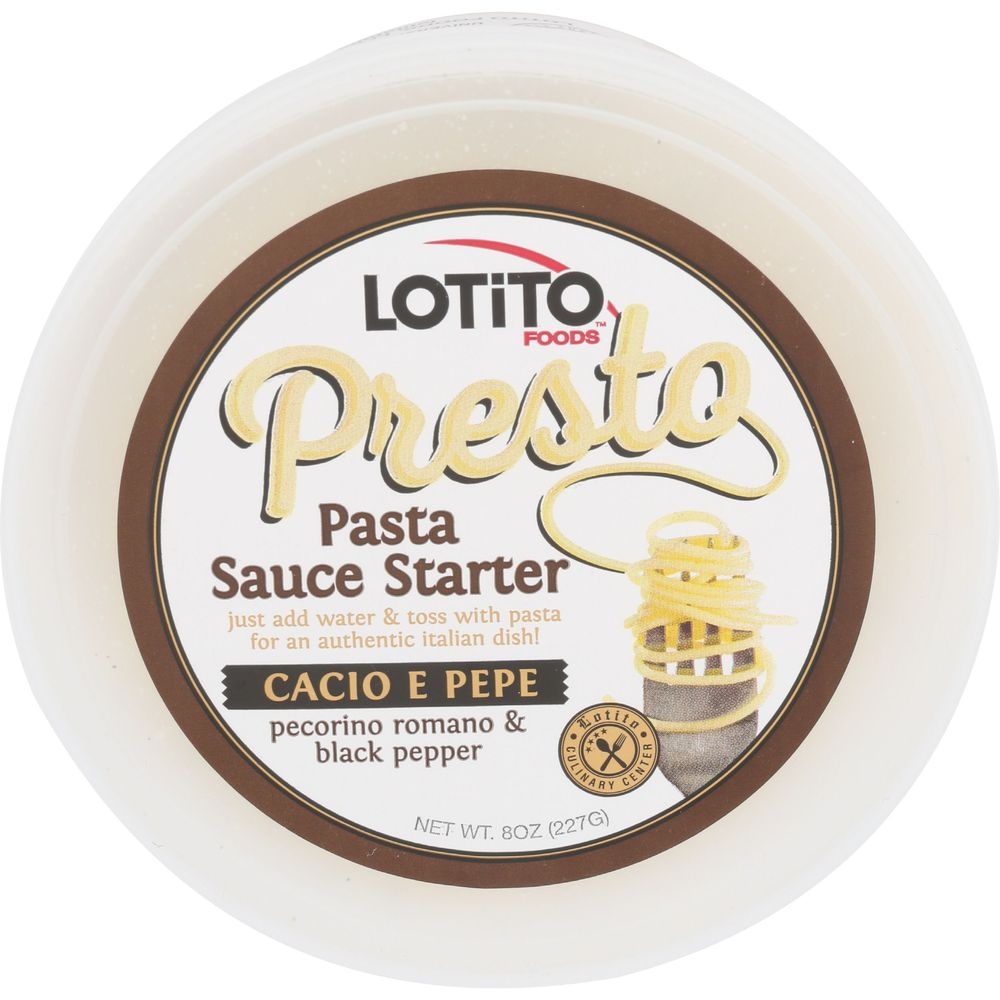 Lotito Foods Caciao E Pepe Presto Black Pepper Pasta Sauce, 8 Ounce -- 12 per case